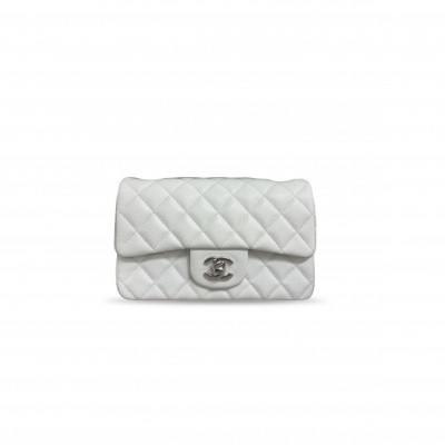 CHANEL MASTER CAVIAR QUILTED MINI DOUBLE FLAP LIGHT (20*12*6cm) 